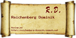 Reichenberg Dominik névjegykártya